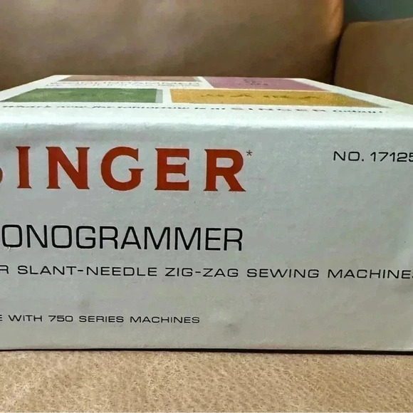 Singer Monogrammer No.171256 For Slant-Needle Zig-Zag Sewing Machines Series 750 - Picture 4 of 5